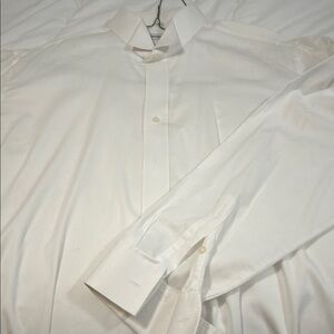Classic White Men's Dress Shirt